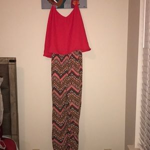 ToxiK3 ruffle front jumpsuit